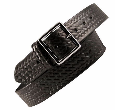 Boston Leather 1-3/4" Garrison Duty Belt Basket Weave Black