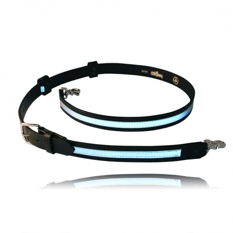 Boston Leather 1.25" Fireman's Radio Strap Reflective