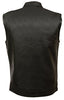 Soa Motorcycle Vest With Snap & Zipper-front Closure