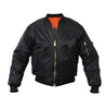 Rothco Jackets: MA-1 Flight Jacket Black