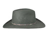 Stetson Hats: Elkhorn Crushable Wool Fedora with Eyelets Olive