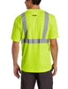 Key Apparel Men's Short Sleeve High Visibility Waffle Weave Reflective Stripe Pocket Tee Shirt