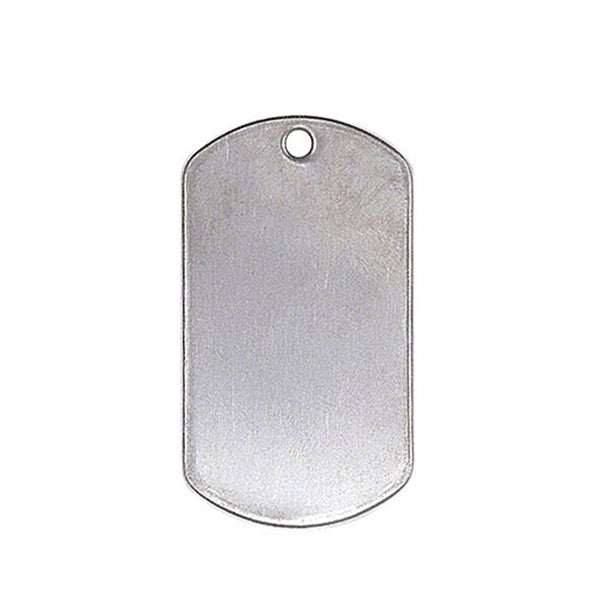 Rothco Tags: GI Type Dog Tag Silver Shiny Finish