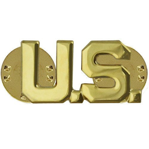 Army Officer Branch of Service Collar Device U.S. Letters