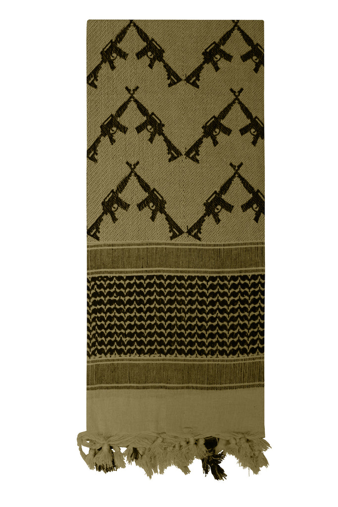 Rothco Scarf: Crossed Rifles Shemagh Tactical Scarf