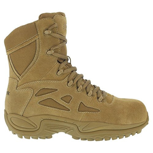 Reebok RB8850 Boots: Men's Military 8" Rapid Response Side Zip Boot - Coyote