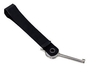 ZAK Tool: Tactical ID Holder with Standard Handcuff Key Stainless Steel Key Black
