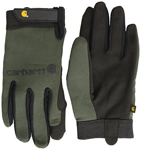 Carhartt Men's The Fixer Spandex Work Glove With Water Repellant Palm - Army