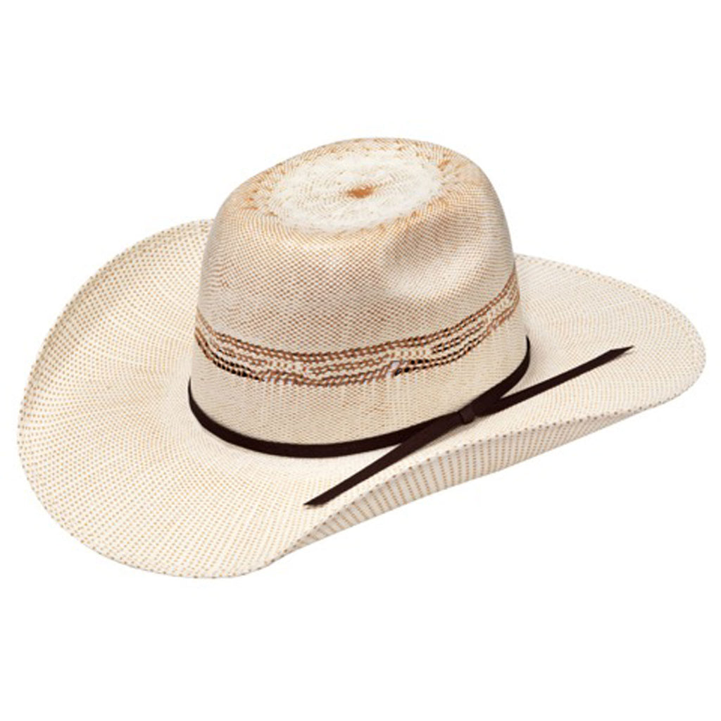 Ariat - Youth Bangora Ivory and Tan Straw Hat