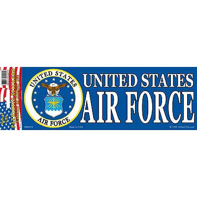 Sticker: USAF (3-1/4"X9")