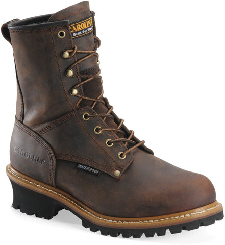 Carolina Men's 8" Steel Toe Waterproof Logger