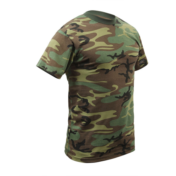 Rothco T-Shirts: Adult Camo T-Shirts - Woodland Camo