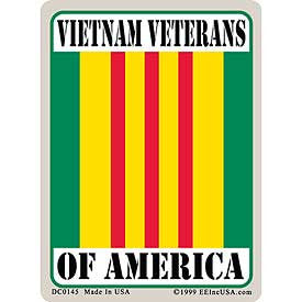 STICKER: VIETNAM, VET. RIBB (3"X4")