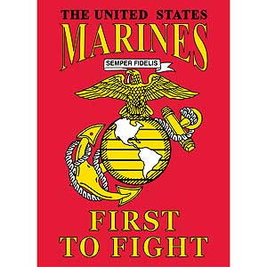 BANNER-U.S.MARINES (29"x 42-1/2")