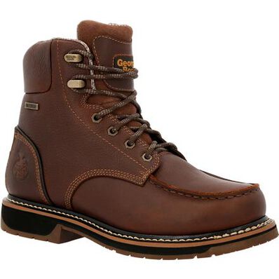 GEORGIA BOOT AMP LT EDGE WATERPROOF MOC-TOE WORK BOOT