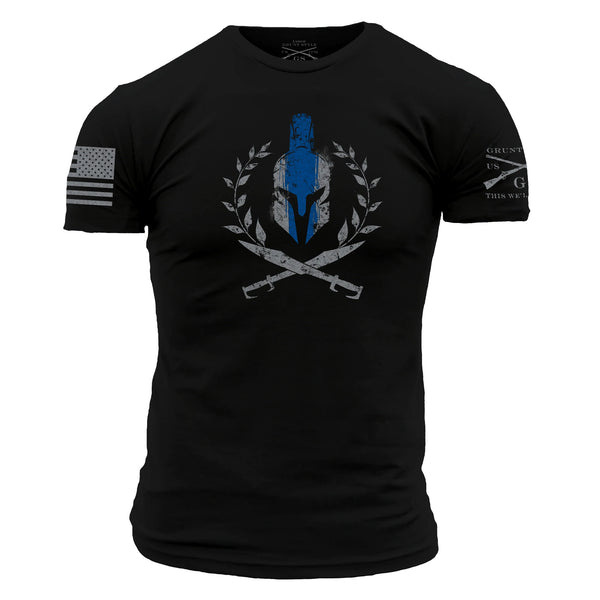 Grunt Style Spartan Blue Line T-Shirt