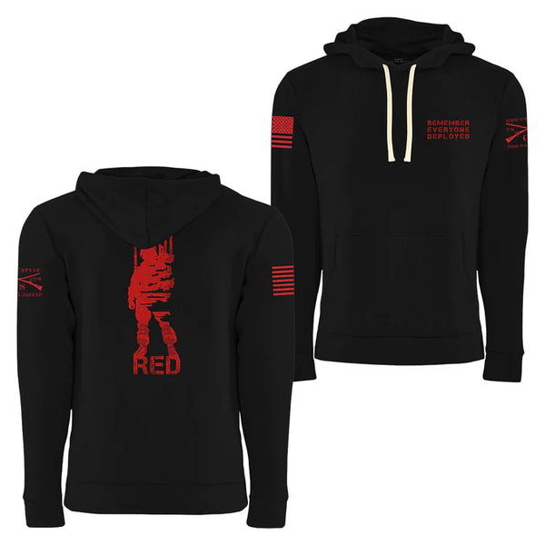 Grunt Style R.E.D. All Forces Premium Hoodie - Black