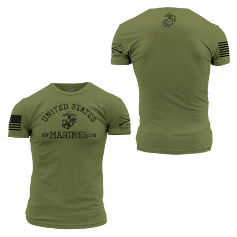 Grunt Style USMC EST. 1775 - Military Green