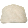 Kangol Hats: Plaid Flexfit 504 Ivy Cap - Natural Pinstripe