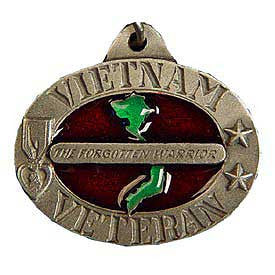Pins: KEY RING-VIETNAM VETERAN ZINC-PWT (1-1/2")