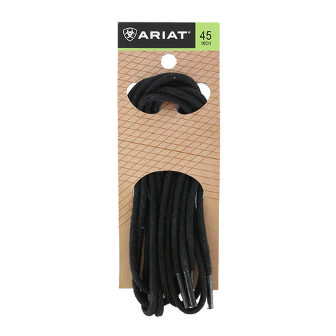 Ariat Laces: Adult's Waxed Nylon Lace Black - 45