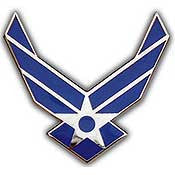Pins: USAF - Air Force SYMBOL (MINI) (3/4")