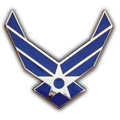 Pins: USAF - Air Force SYMBOL (REG) (1")