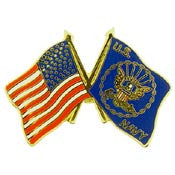 Pins USN Navy Flag USA/USN, sm (1")
