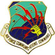 Pins: USAF - Air Force COMMUNICATION CMD (1")