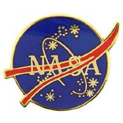 PINS- SPACE, NASA LOGO,SHLD. (1")