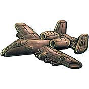 PINS- APL,A- 10 WARTHOG (PWT) THUNDERBOLT (1-1/2")