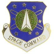 Pins: USAF - Air Force, SPACE COMMAND (1")