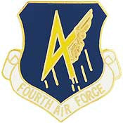 Pins: USAF - Air Force, 004TH, SHIELD (1")