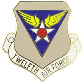 Pins: USAF - Air Force 012TH, SHIELD (1")