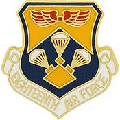 Pins: USAF - Air Force 018TH,SHIELD (1")