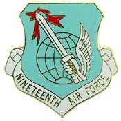 Pins: USAF - Air Force 019TH, SHIELD (1")