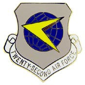 Pins: USAF - Air Force,022ND,SHIELD (1")