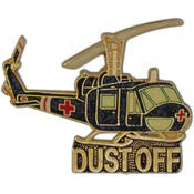 PINS- HEL, UH-01 HUEY, DUST O (IROQUIS) (3")