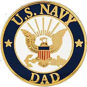 Pins: US Navy Logo Dad (15/16")