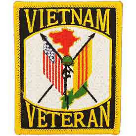 PATCHES: VIETNAM, VETERAN (3-1/2")