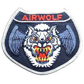 PATCHES: USAF AIRWOLF (3-1/2")