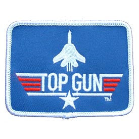 PATCHES: US NAVY TOP GUN, RECT (3-5/8")