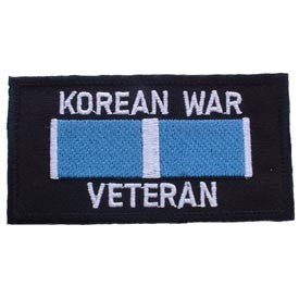 PATCHES: KOREAN WAR VETERAN (4"X2-1/8")