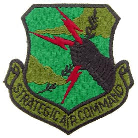 PATCHES: USAF STRAT. AIR CMD. (SUBDUED) (SHLD) (3")