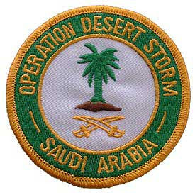 PATCHES: DESERT STORM, SAUDI ARABIA (3")
