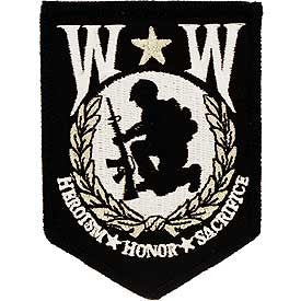 Patches: Wounded Warriors Shield (3-3/8")