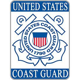 PATCHES: USCG LOGO, RECT. (3-1/2")