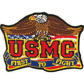 PATCHES: USMC FIRST TO FIGHT (3-1/2")