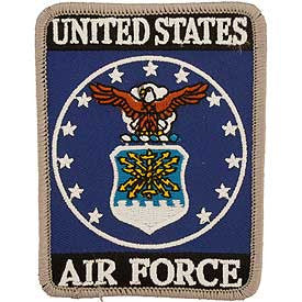PATCHES: USAF EMBLEM, RECT. (3-5/8")