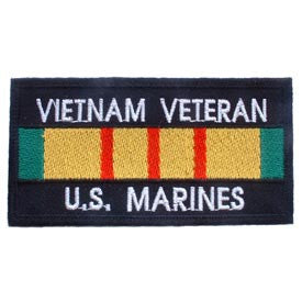 PATCHES: VIETNAM BDG, USMC VET (4" X 2-1/8")
